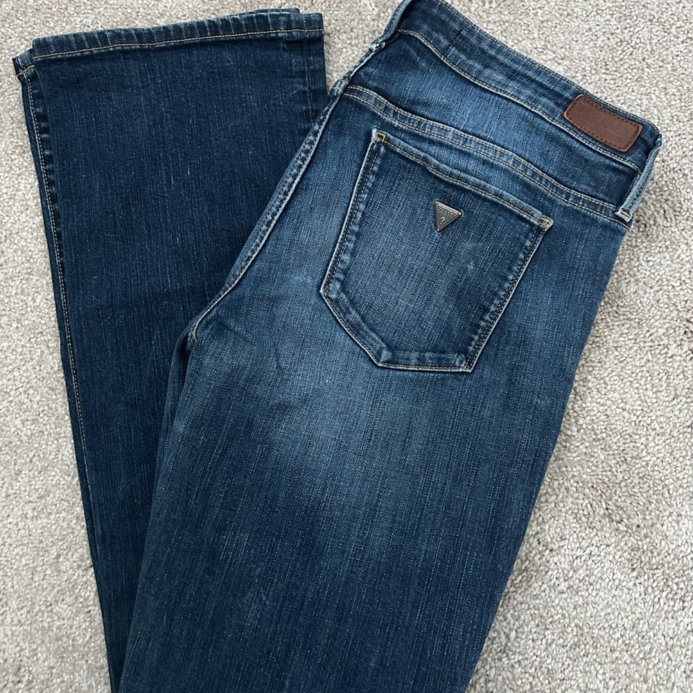 Guess Los Angeles 1981 Low Boot Jeans Women’s Size 32 Dark Wash
